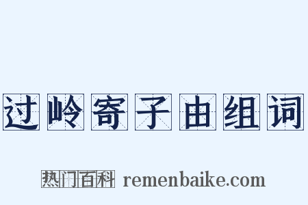过岭寄子由组词是什么意思的图片